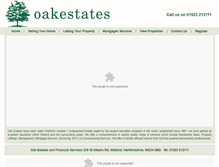 Tablet Screenshot of oakestates-fs.co.uk